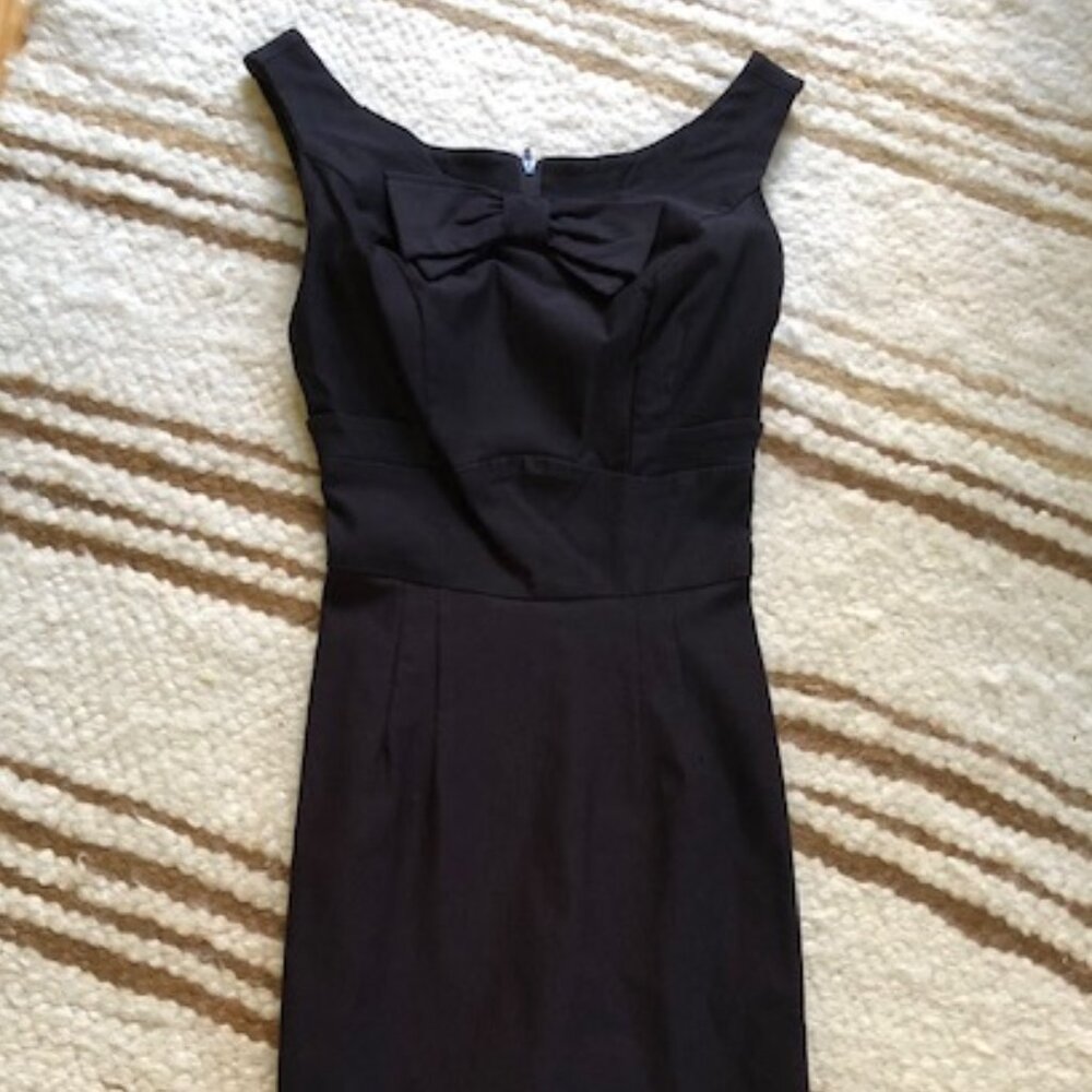 Stop Staring retro style fitted black midi dress